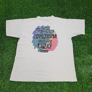 Vintage Digital Rainbow Shirt XL 23x28 White USA